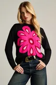FLOWER POWER COTTON SWEATER