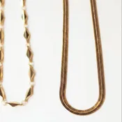 18k Gold Filled Herringbone Anklet