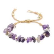 Cassia - Amethyst Macrame Bracelet