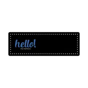 1" x 3" Reusable Chalkboard Message Badge