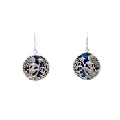 Blue Abalone Mermaid Earrings