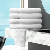13×13 Premium Washcloths, Bellezza Collection White – Hemmed Edge – Priced per dozen
