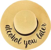 Alcohol You Later Embroidered Sun Hat by Funky Junque