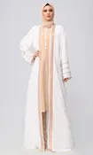 3-Piece Summer Tunic Set with Embroidered Shrug