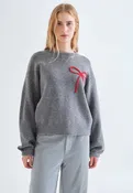 Compania Fantastica-Sweater With Red Ribbon