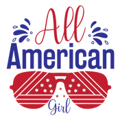 All American Girl - Ready-to-Press DTF Transfer