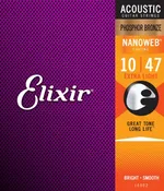 Elixir Nanoweb 10-47 Phosper Bronze Acoustic Strings