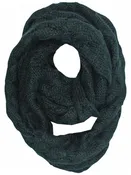 Black Oversize Chunky Cable Knit Unisex Infinity Scarf