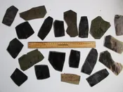 M-007 MICA FOR CRAFTS, SMALL BLACK EXTRA-THICK MICA SHEETS, ½ POUND PACK!