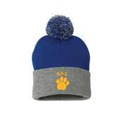 BAS Embroidered Paw Pom Hat