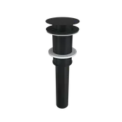1.5" Black Bathroom Sink Pop Up Drain