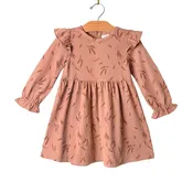 Flutter Sleeve Dress- Harvest