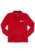 French Toast Girl’s LS Picot Polo