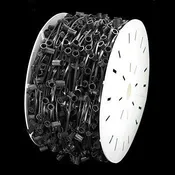 1000' C7 Christmas Light Spool - 12" spacing - Black Wire