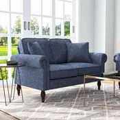 Canapé deux places Igny en chenille traditionnelle avec coussins multiples par Furniture of America