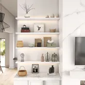 LED White Floating Shelf