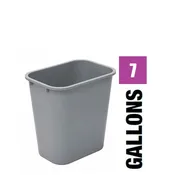 CRUSADER Office Deskside Wastebasket - 7 Gal.