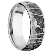 10K White Gold + Satin Finish