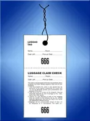 2 Part Security and Bag Claim Checks #LT2-2