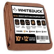 10' x 12' Canvas Tarp – 100% Cotton, 18 oz Heavy-Duty