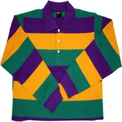 Adult MG Rugby Shirt (Horizontal Stripes, LS) # 102