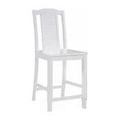 24-Inch Seaside Stool in White, Ready to Ship