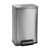 13 Gal. Step Can Rectangle Shape - Stainless Steel