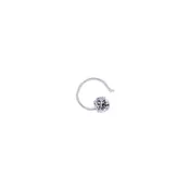 0.11Ct VVS1/F Diamond Solitaire Nose Pin in 18K White Gold
