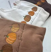 Pumpkin Season Sweatshirt & Hoodie | Personalized Embroidered Fall Crewneck