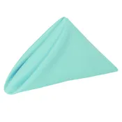 Aqua 20" x 20" Poly Premier Napkins