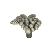 Atlas Homewares 2173-NO Nature Vineyard Grapes 2in (51mm) Length Novelty Knob Pewter