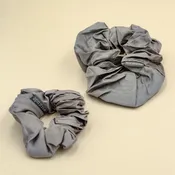 Ettitude Hair Scrunchie Set in Cloud Gray