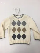 12- 18 month diamond check pullover sweater