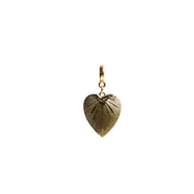 Art Deco Heart Lock Charm