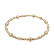 3mm 4mm 5mm Alternating Bracelet