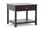 Accent Nightstand in Dark Brown Engineered Wood bxi4356-86