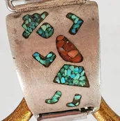 Apple watch band kachina turquoise and coral