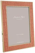Addison Ross Camel Faux Croc Picture Frame, 5x7"