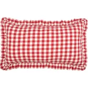 Annie Buffalo Red Check Ruffled King Sham 21×37