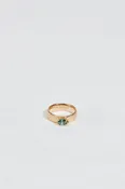 JP GILD CERULEAN BLUE PEAR DIAMOND RING