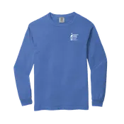 CAN Logo: Comfort Colors Long Sleeve Tee - Flo Blue