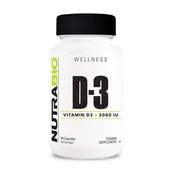 NutraBio - Vitamin D3 90 Serv.