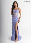 2-Piece Sleeveless Slit Gown by Rachel Allan 70794