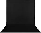 Black Backdrop Background 6 x 9ft Polyester Fabric