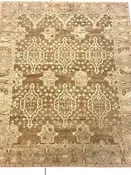 Handwoven Wool Carpet - Oushak Design  8 x 10 — Timothy Paul