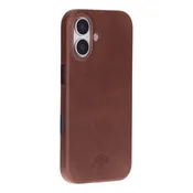 Arden Full-Grain Leather Wrap MagSafe Case for iPhone 17, Brown