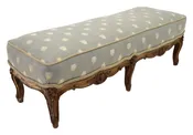 18th Century Carved Louis XV Footstool Original Finish