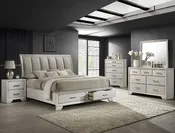 JAYMES WHITE MIST 7PC QUEEN BEDROOM GROUP B6582