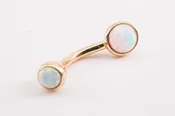 Opal Naval Ring — Body Jewlz