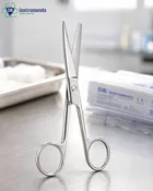 4.5" Stainless Steel Dissecting Training Scissors Super Sharp Blunt Tip